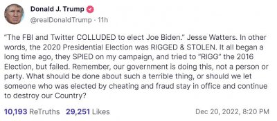‘Remember, our government is doing this, not a person or party. What should be done about such a terrible thing?’ ~ Donald J trump, the Rightful President of the United States of America